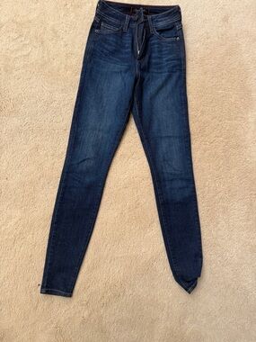 Women’s Dark Blue High-Rise Skinny Jeans